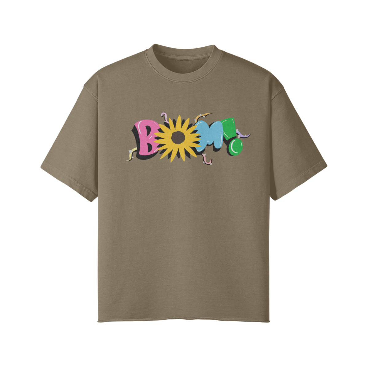 FLOWER BOM! RAW HEM TEE