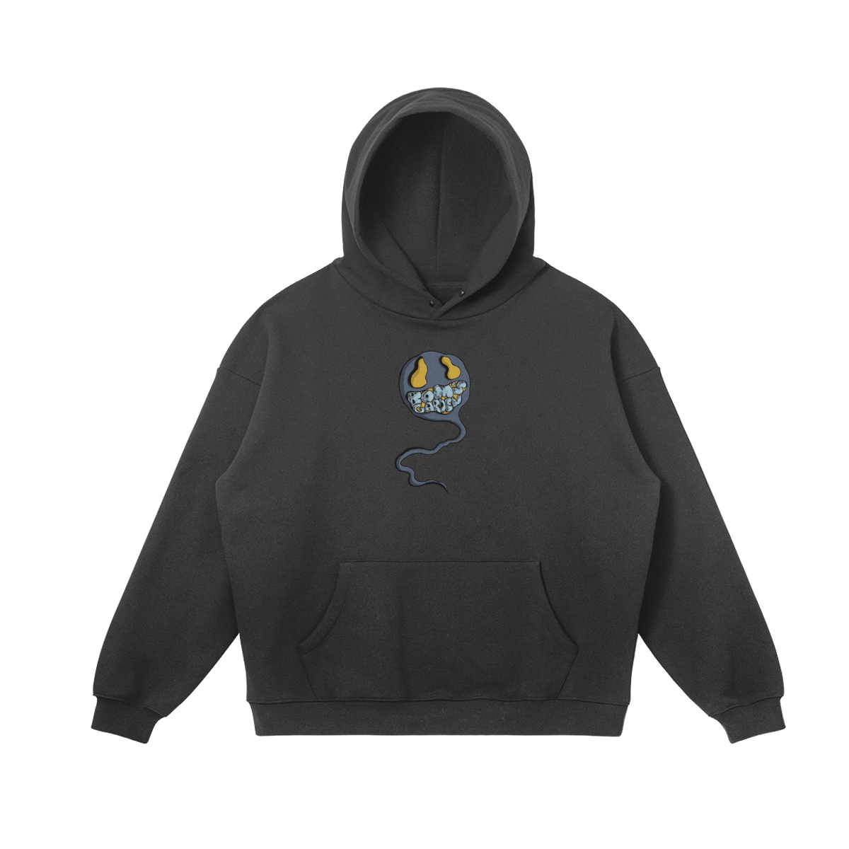 GHOST GRILLS SNAP COLLAR HOODIE